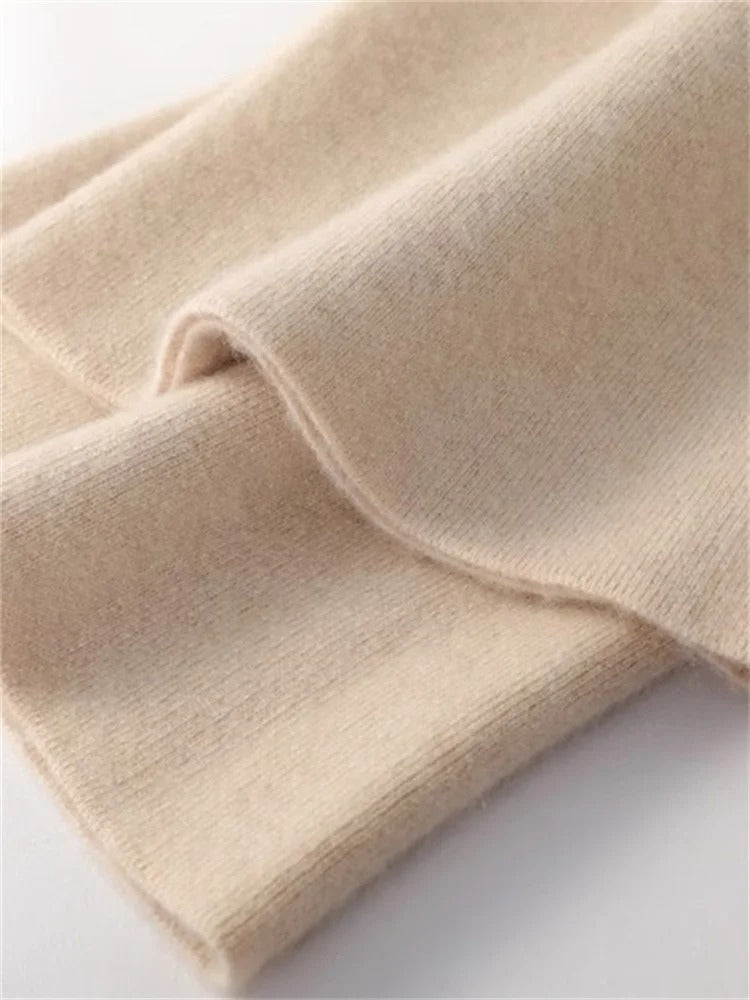 Bequeme Kaschmirhose mit hoher Taille für ganztägige Wärme und Weichheit