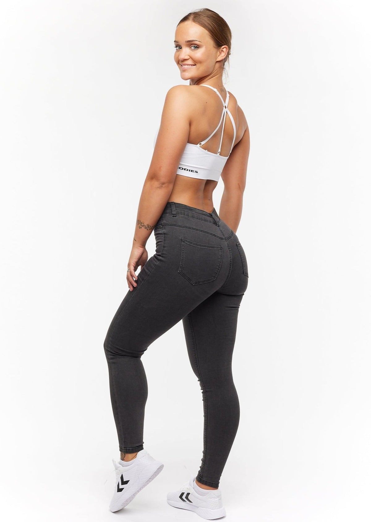 High-Waist Skinny Jeans für Damen