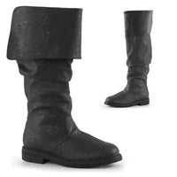 Hohe Herrenstiefel mit Jeansmuster