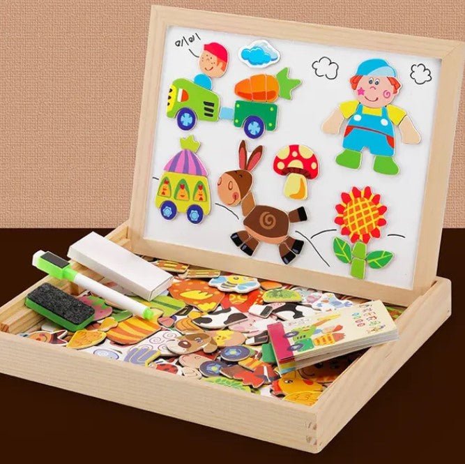 Magnetisches, doppelseitiges Maltafel-Set