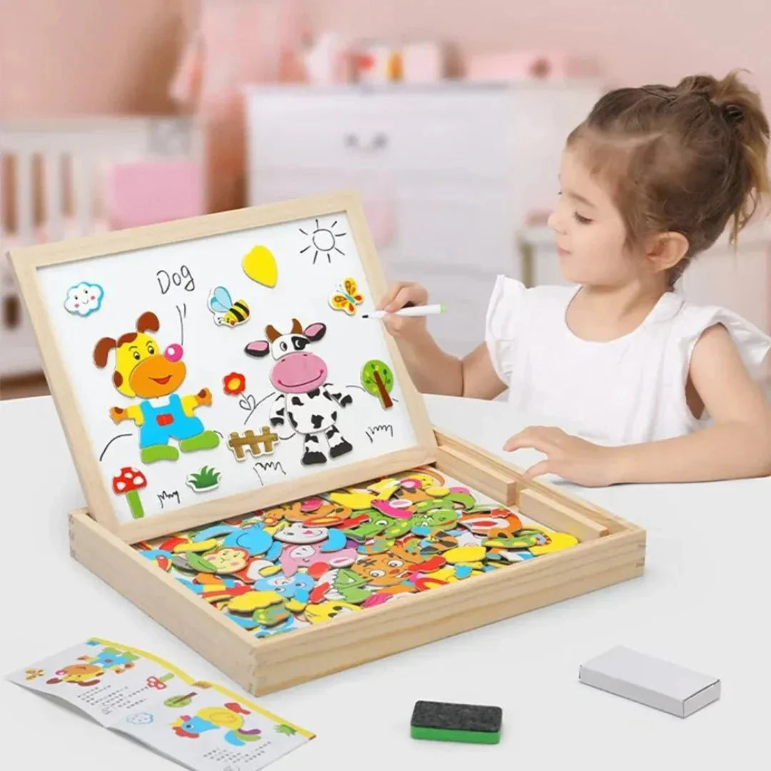 Magnetisches, doppelseitiges Maltafel-Set