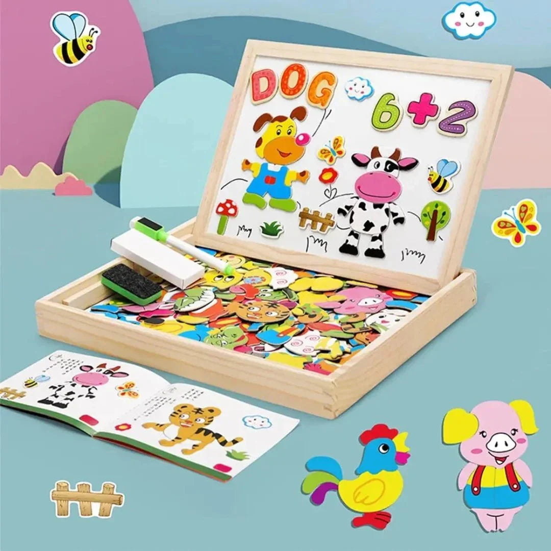 Magnetisches, doppelseitiges Maltafel-Set