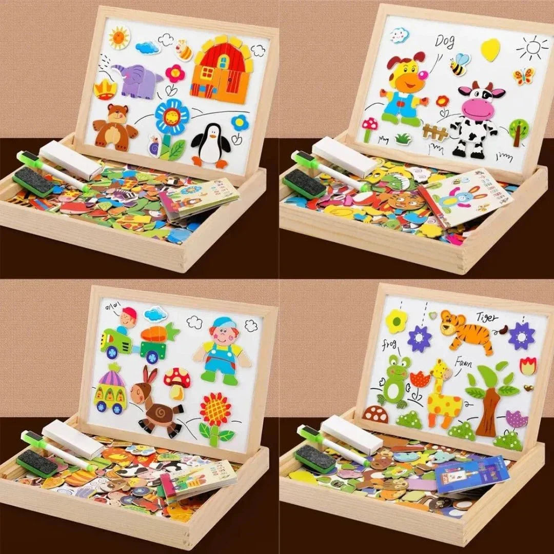 Magnetisches, doppelseitiges Maltafel-Set