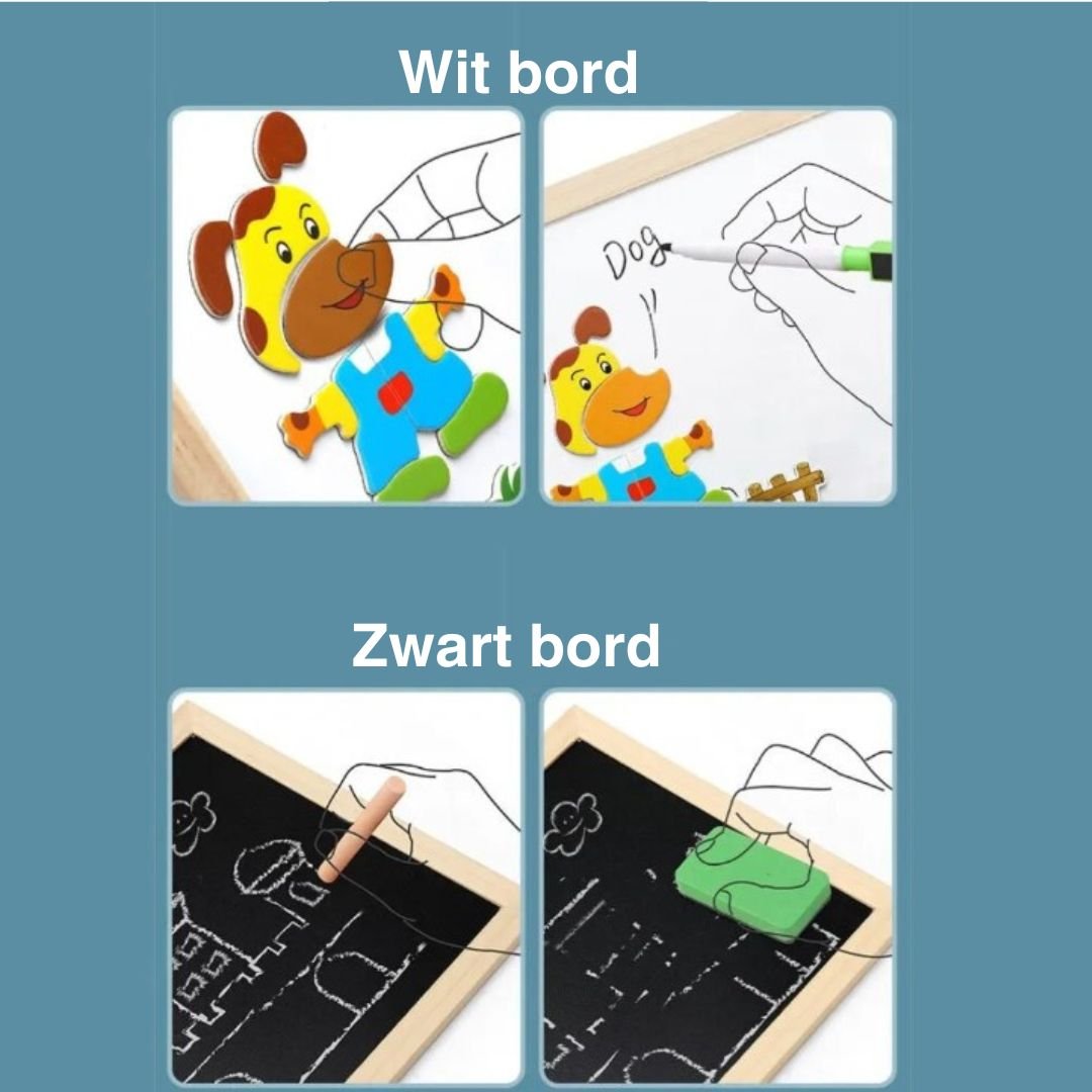 Magnetisches, doppelseitiges Maltafel-Set