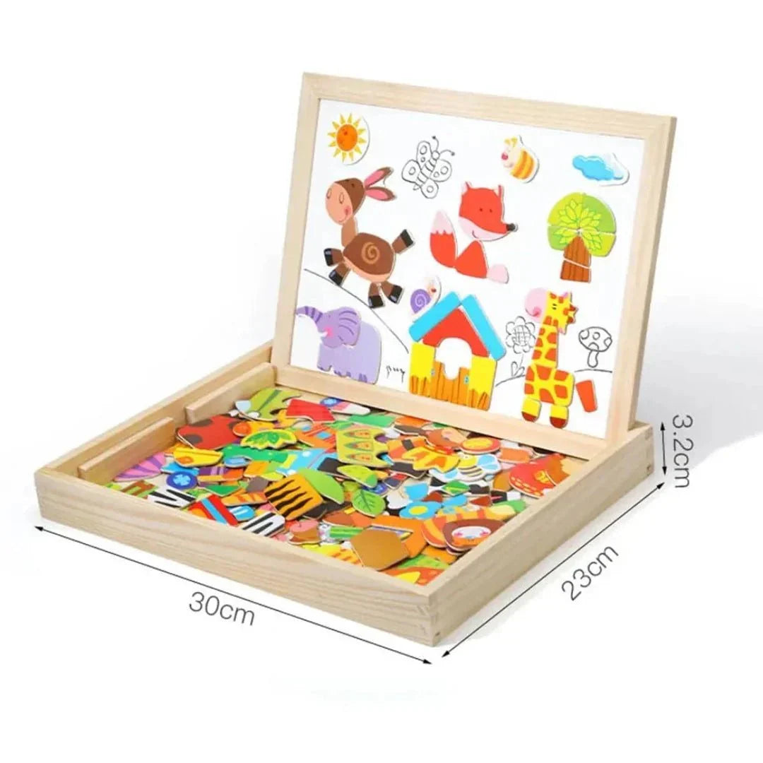 Magnetisches, doppelseitiges Maltafel-Set