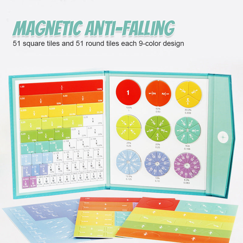 Magnetisches Bruchscheiben-Lernmittel zum einfachen Lernen von Brüchen