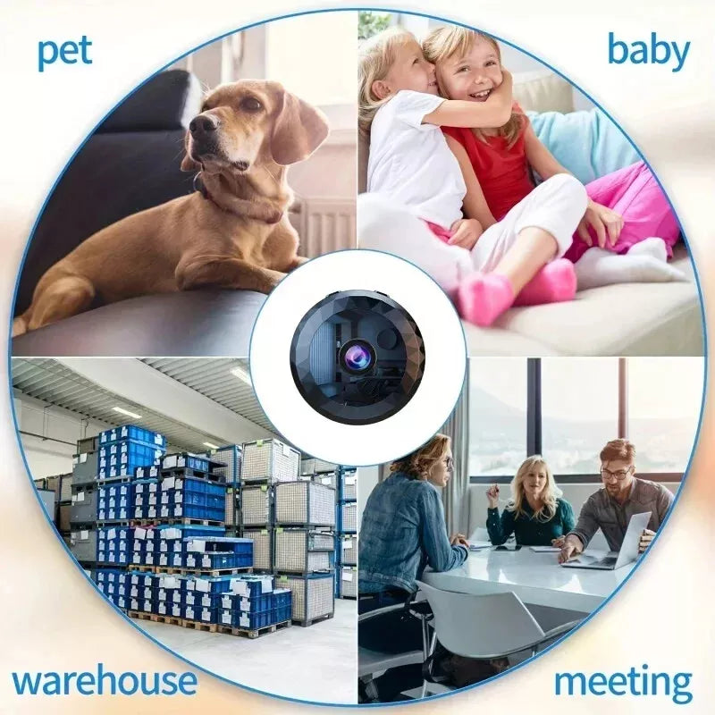 Magnetische Mini-WLAN-Überwachungskamera – 1080P HD | Nachtsicht und Bewegungssensor