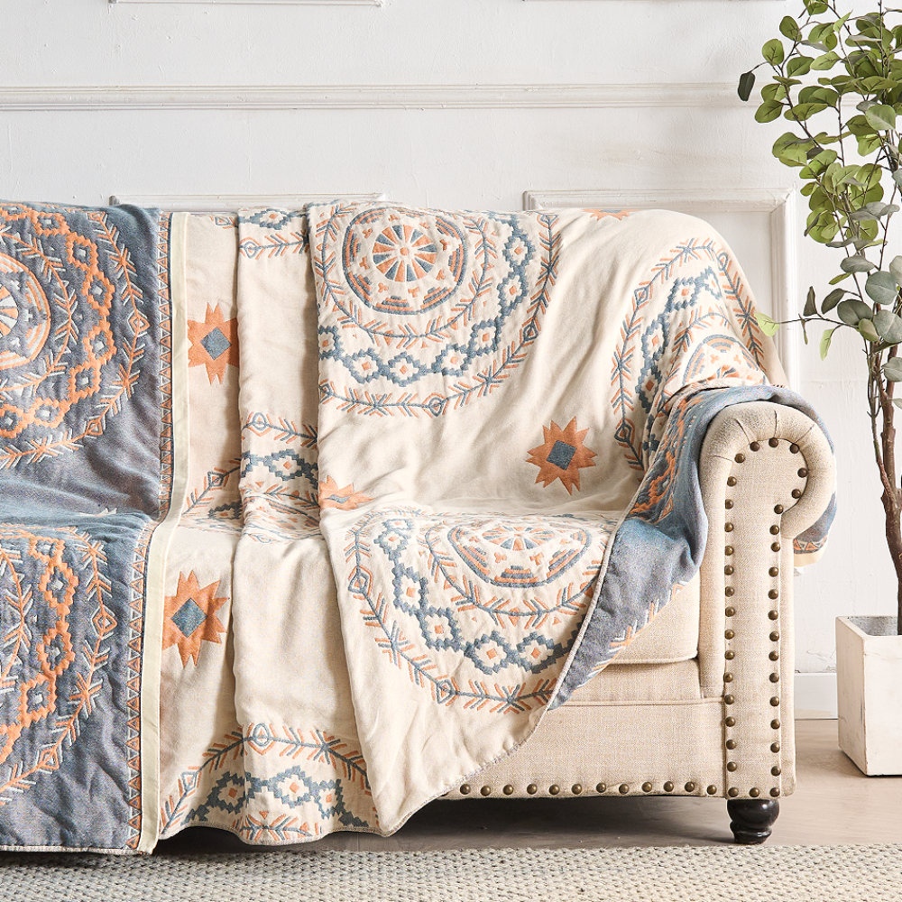 Mandala Boho Kuscheldecke Wohndecke