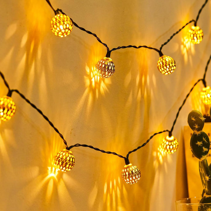 Marokkanische Solar-Lichterkette | Wetterfest | Energiesparend