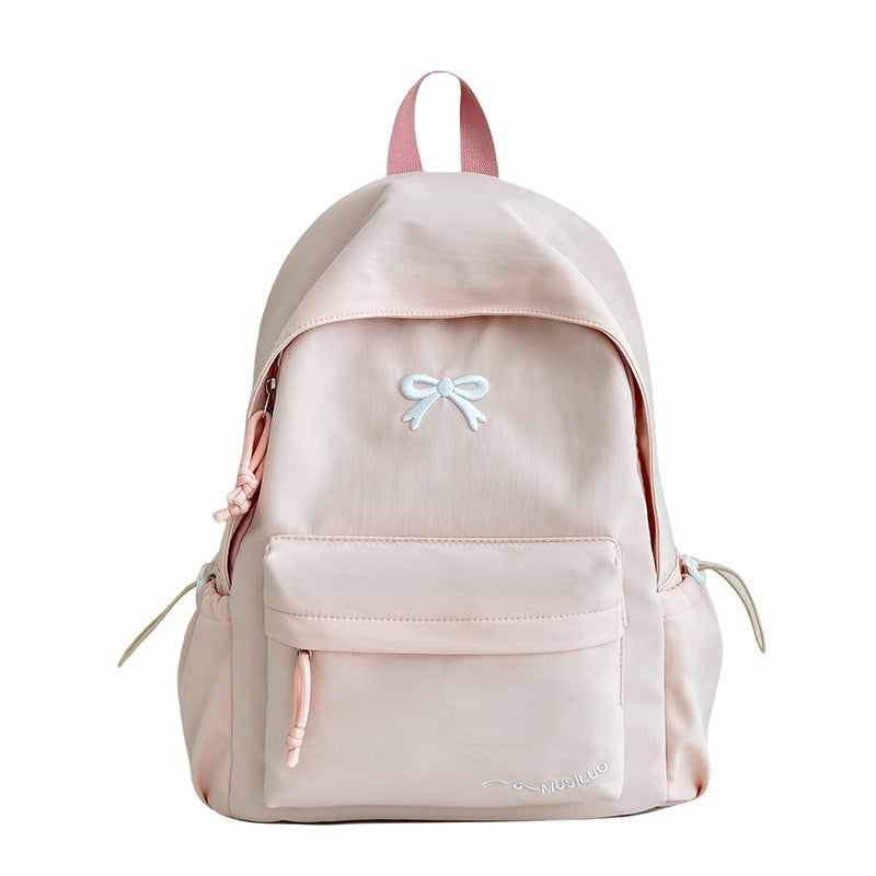 Lässige Schultasche mit Schleifenmuster