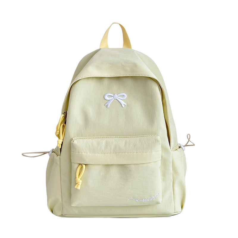 Lässige Schultasche mit Schleifenmuster