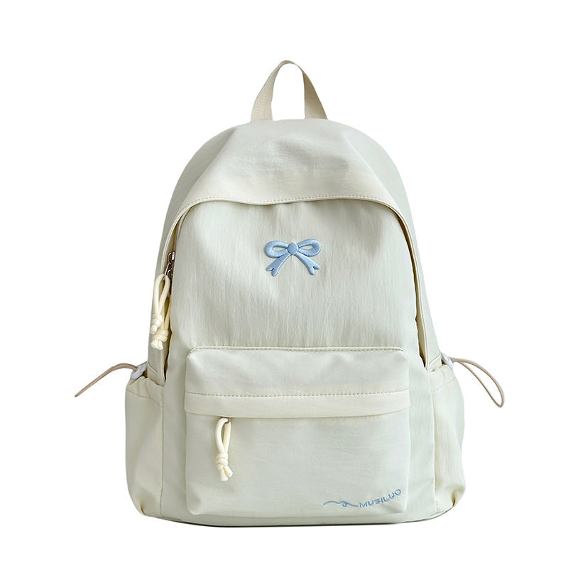 Lässige Schultasche mit Schleifenmuster