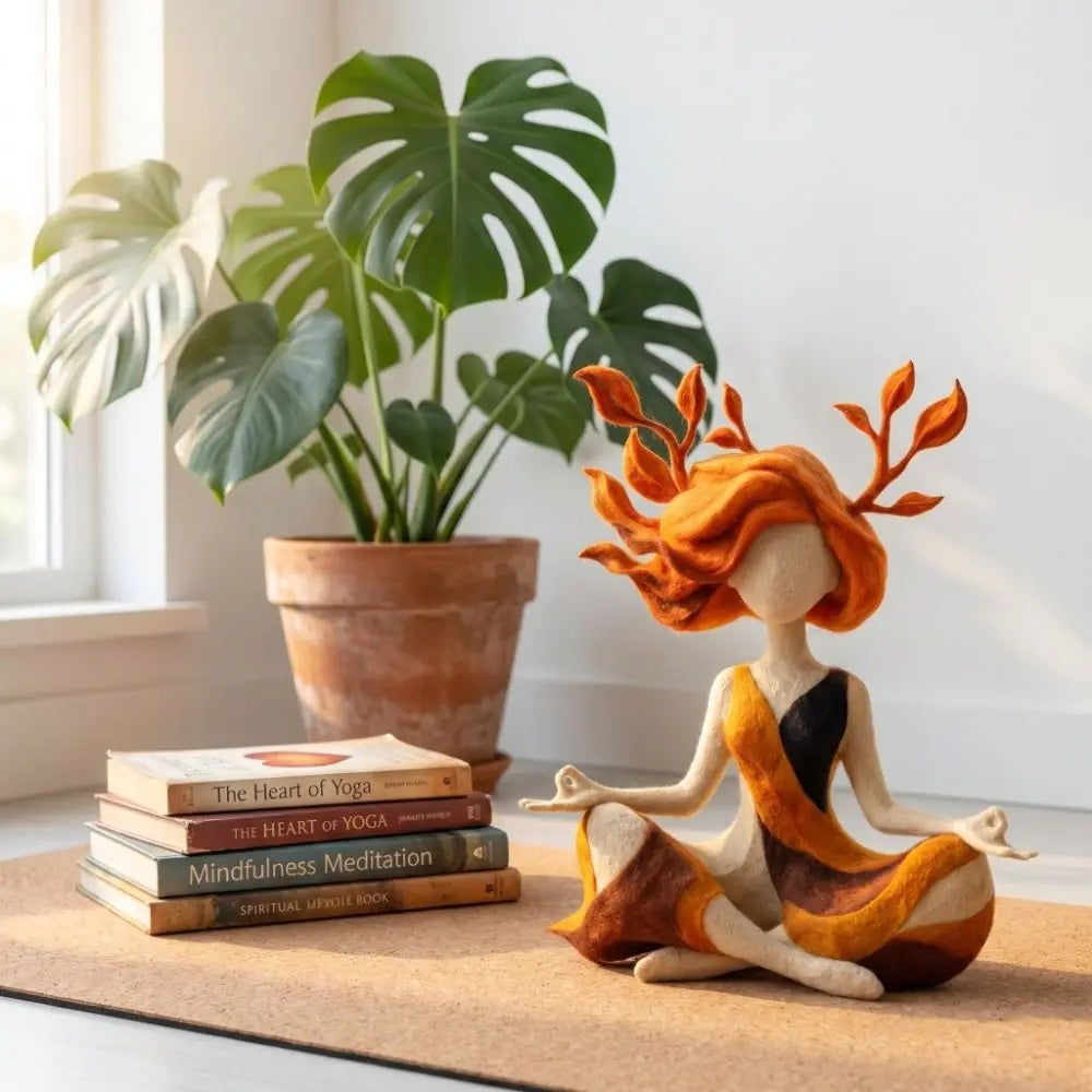 Meditationsfigur - beruhigende Geist-Meditationsskulptur für die Heimdekoration