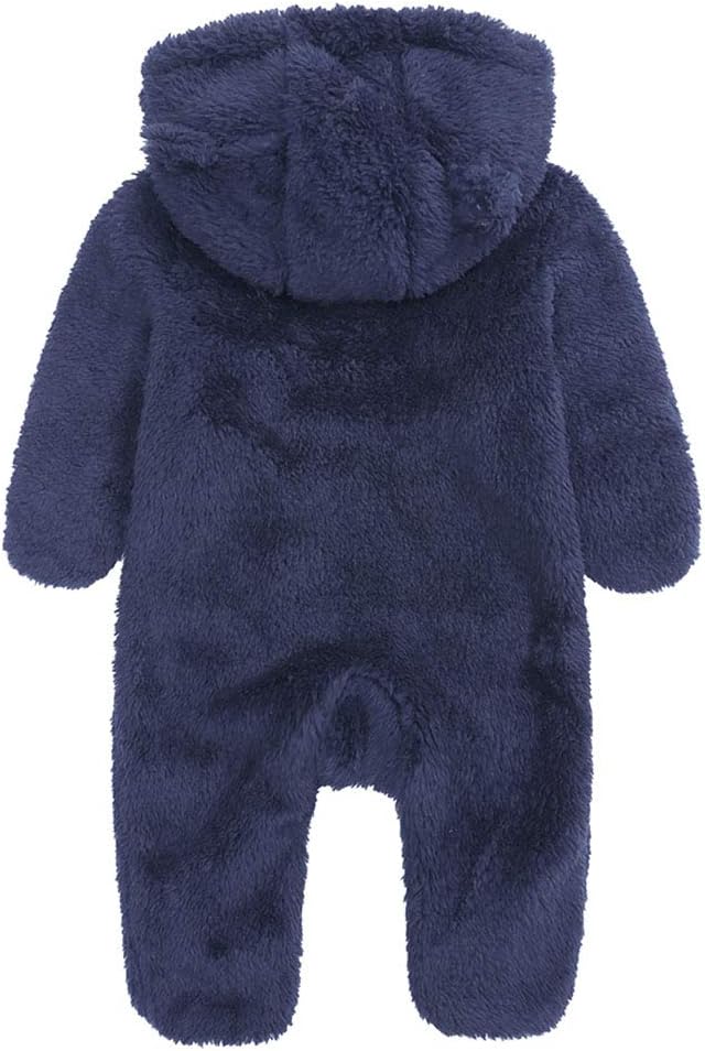 Warmer Baby-Strampler mit Kapuze