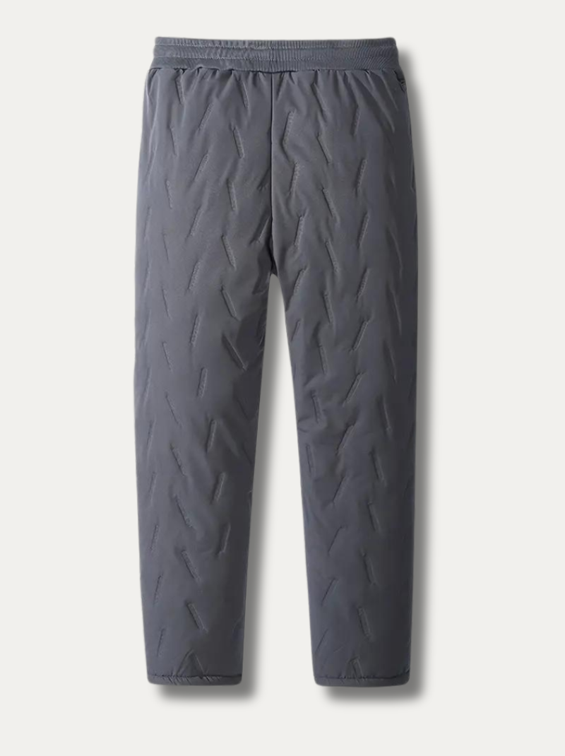 Warme Fleece-Herren-Jogginghose mit Reissverschluss