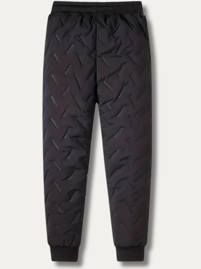 Warme Fleece-Herren-Jogginghose mit Reissverschluss