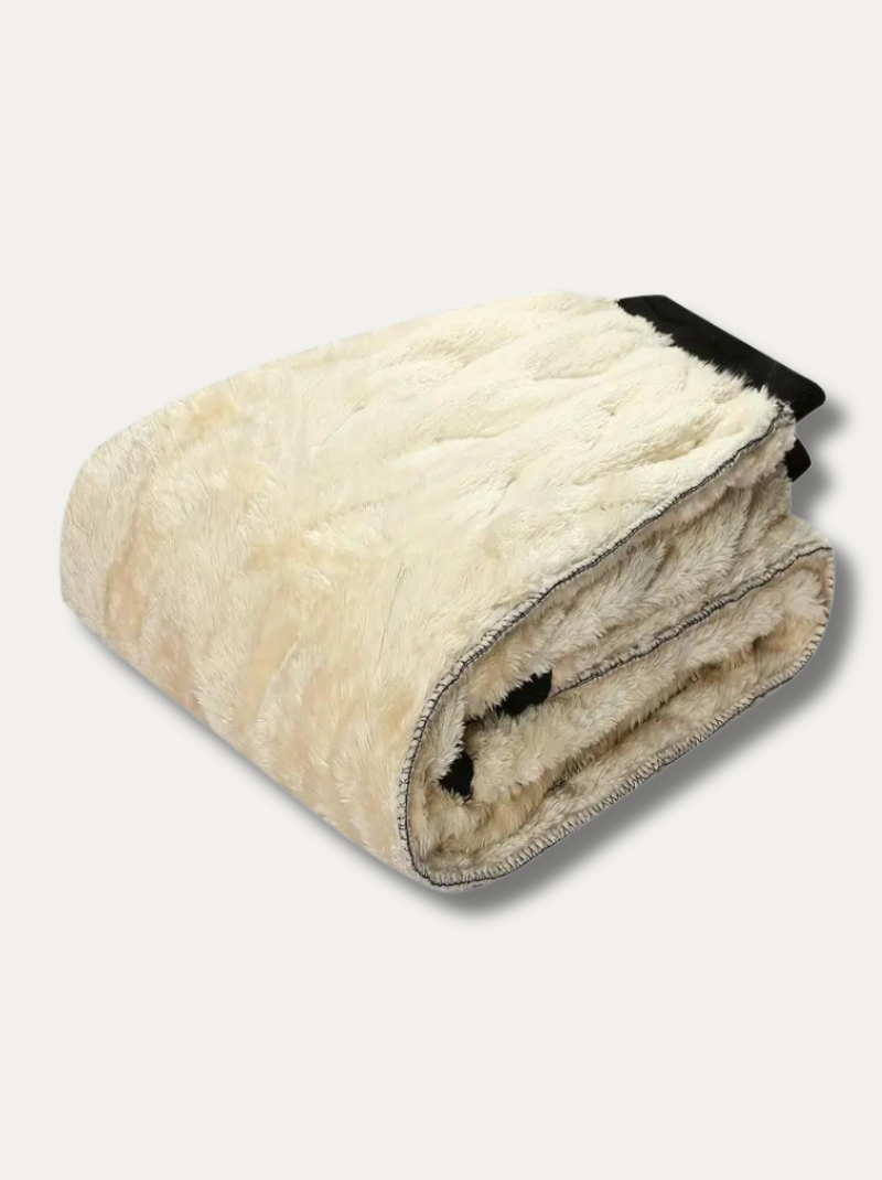 Warme Fleece-Herren-Jogginghose mit Reissverschluss