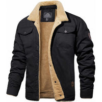 Warme Herren-Arbeitsjacke mit Sherpa-Futter