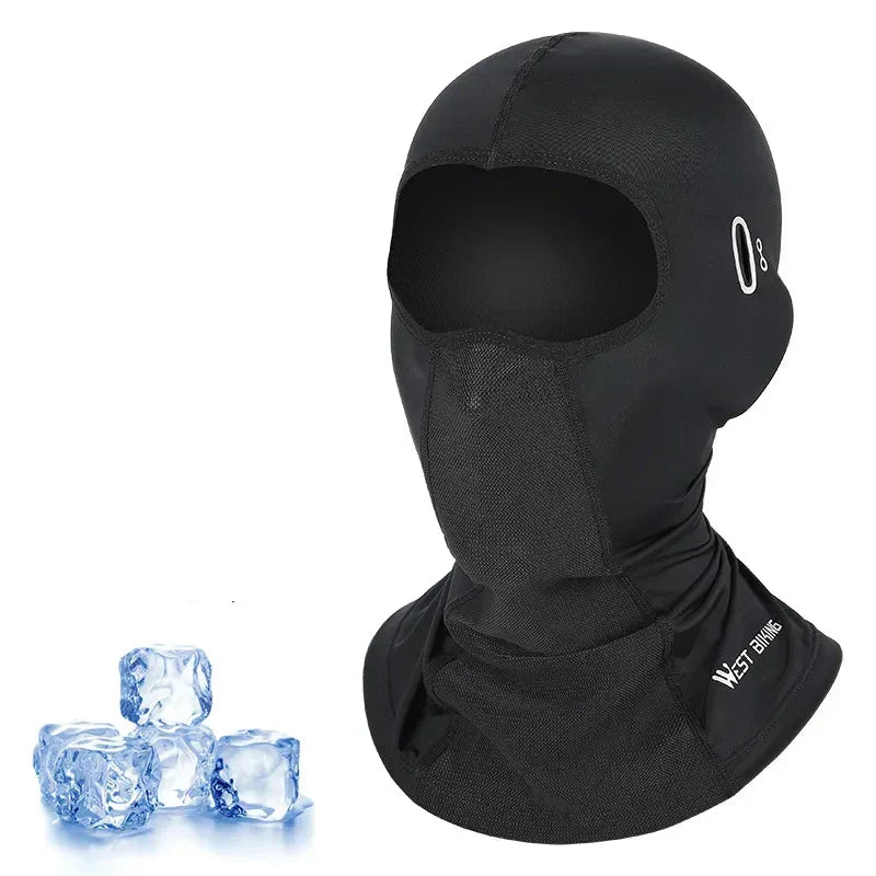 Warme Sturmhaube für das Velofahren im Winter