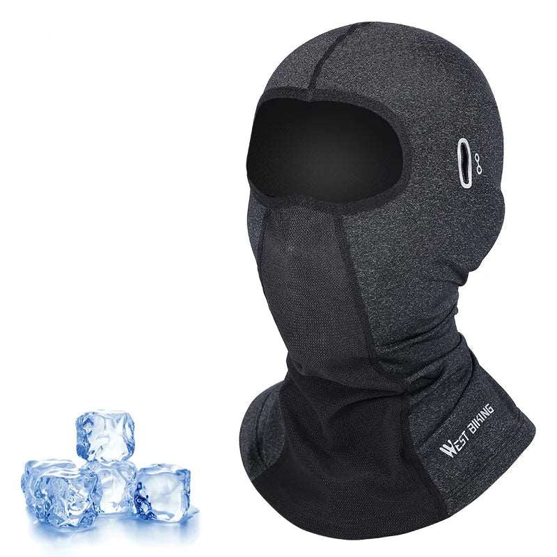 Warme Sturmhaube für das Velofahren im Winter