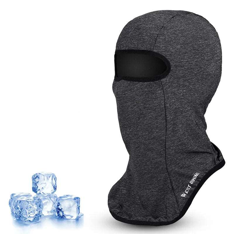 Warme Sturmhaube für das Velofahren im Winter