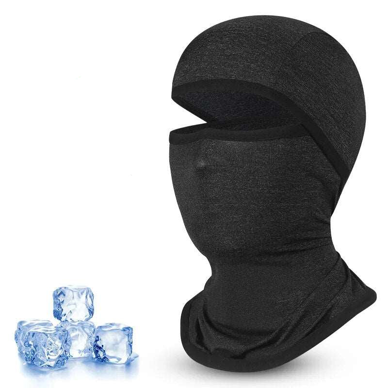 Warme Sturmhaube für das Velofahren im Winter