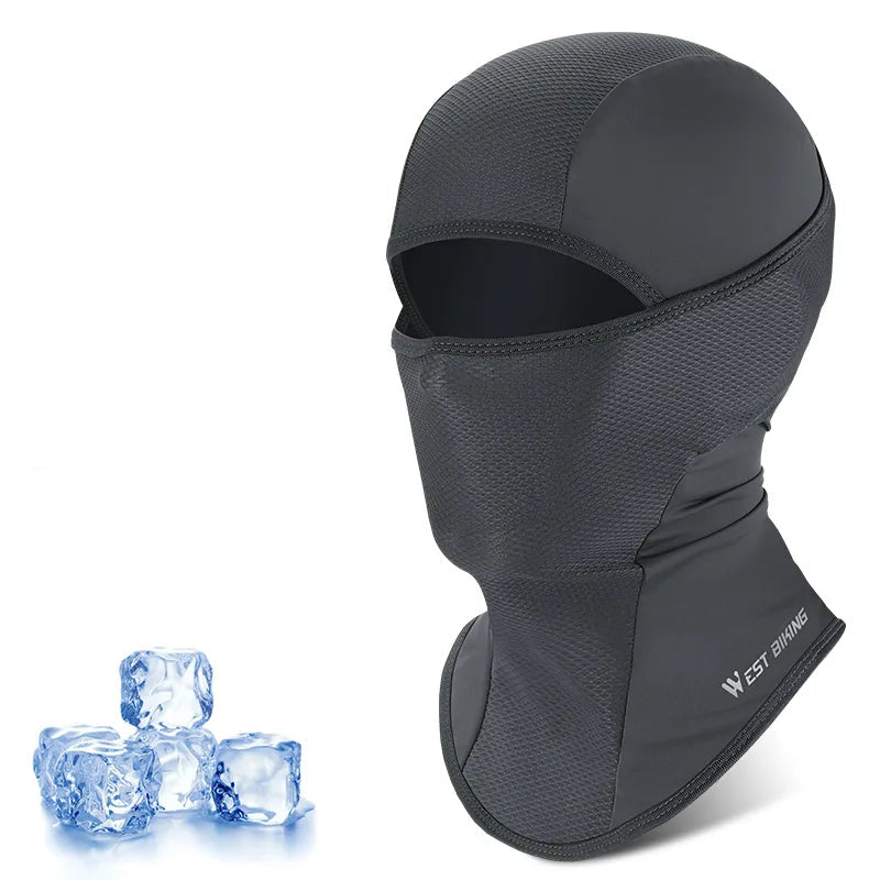 Warme Sturmhaube für das Velofahren im Winter