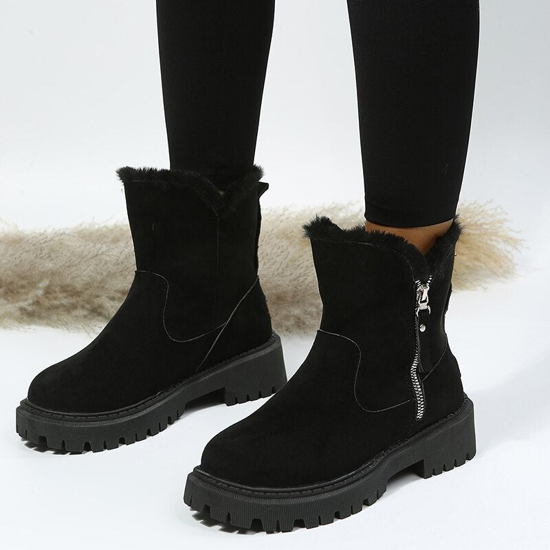Warme Winter-Schneestiefel