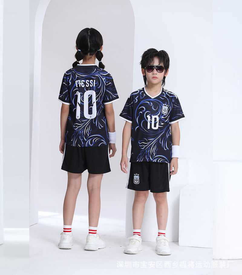 Messi Kinder Fussballausrüstung - Trikot und Shorts