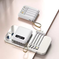 Mini Powerbank 20000 mAh mit integrierten Kabeln