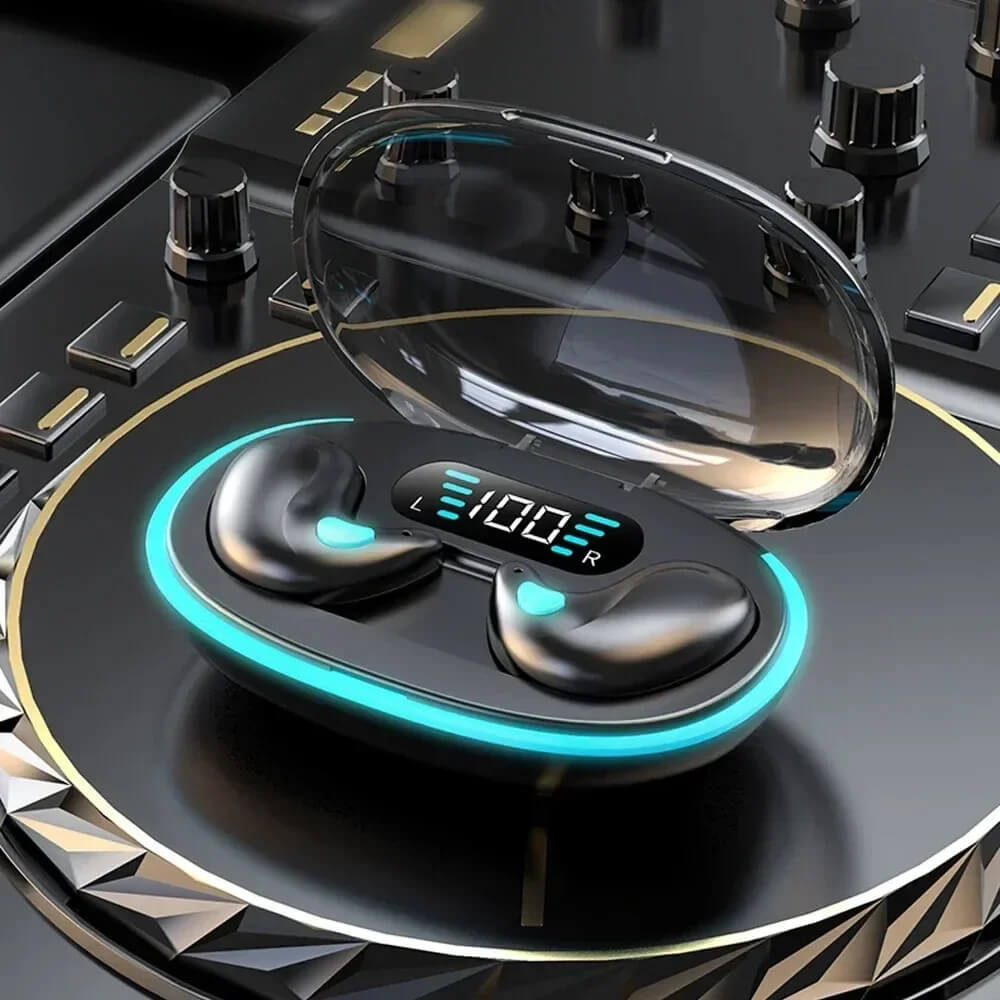 Minimalistisches, ultradünnes kabelloses HiFi-Headset zum Schlafen und für Komfort