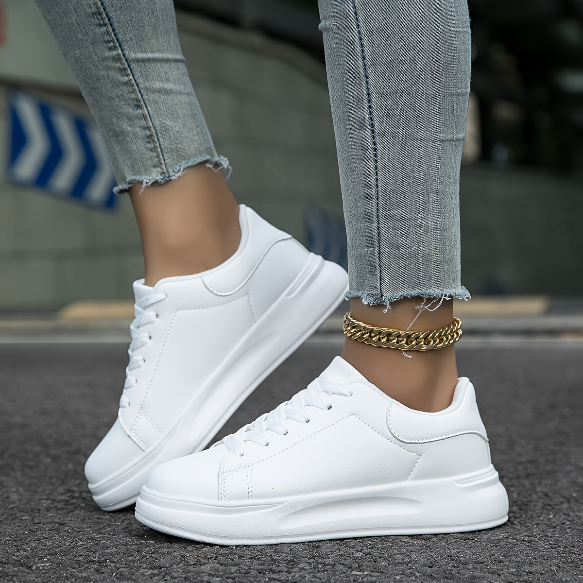Minimalistischer und lässiger Damen-Sneaker