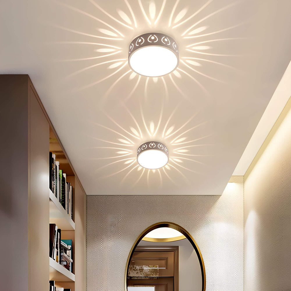 Minimalistische LED-Deckenleuchte mit sanftem, warmem Licht