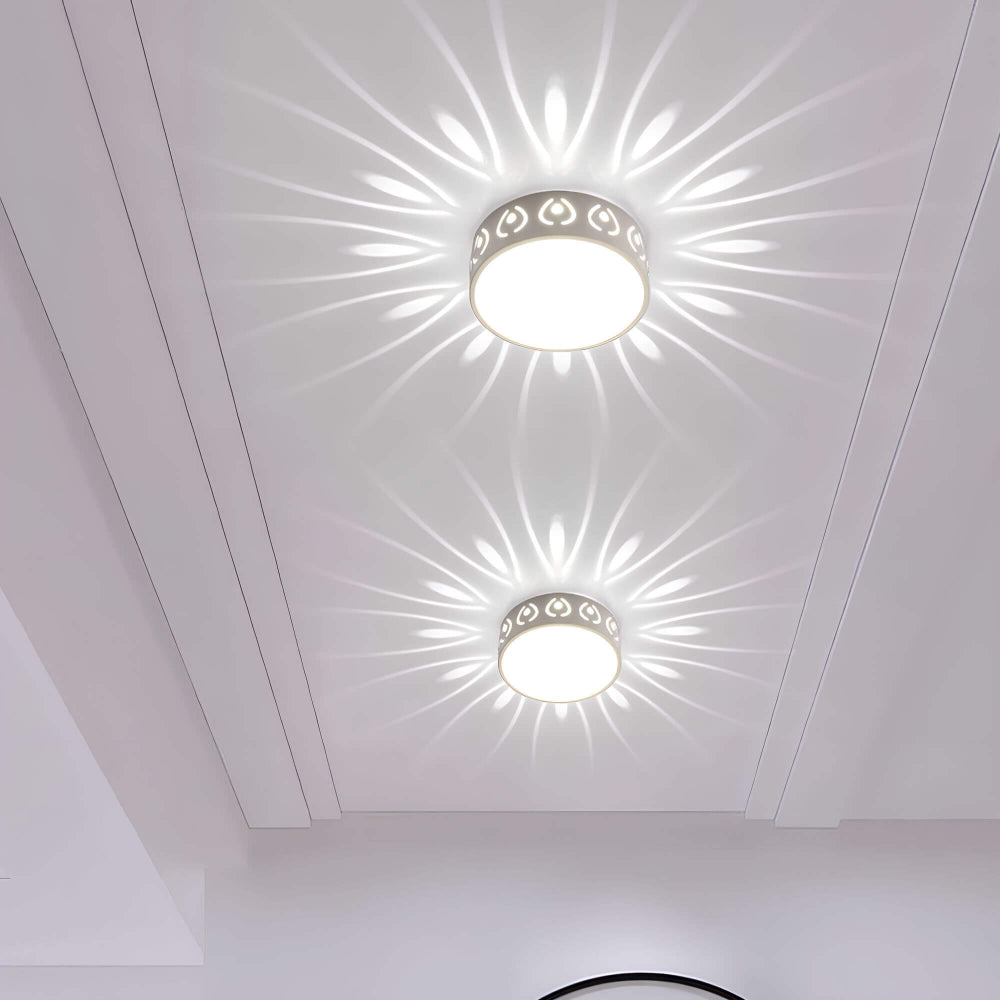Minimalistische LED-Deckenleuchte mit sanftem, warmem Licht