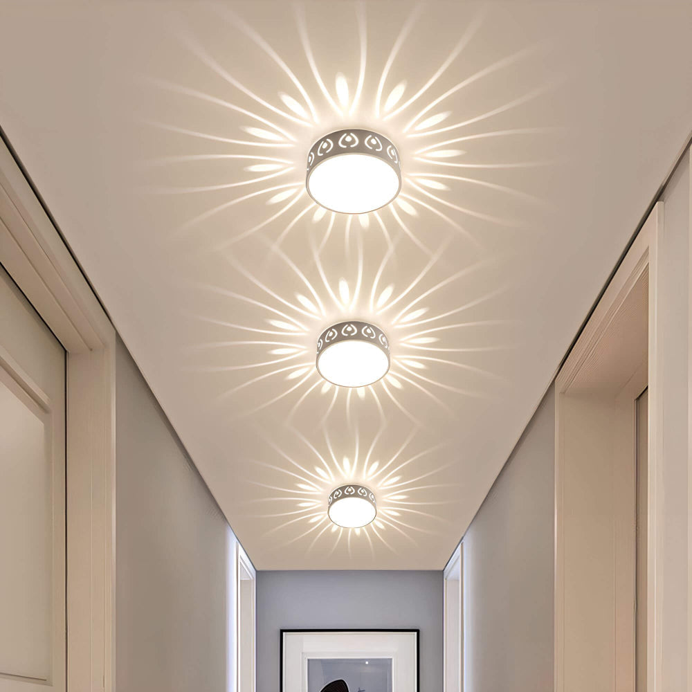 Minimalistische LED-Deckenleuchte mit sanftem, warmem Licht