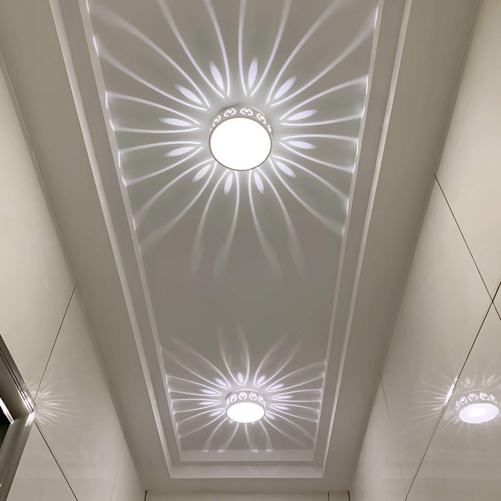 Minimalistische LED-Deckenleuchte mit sanftem, warmem Licht