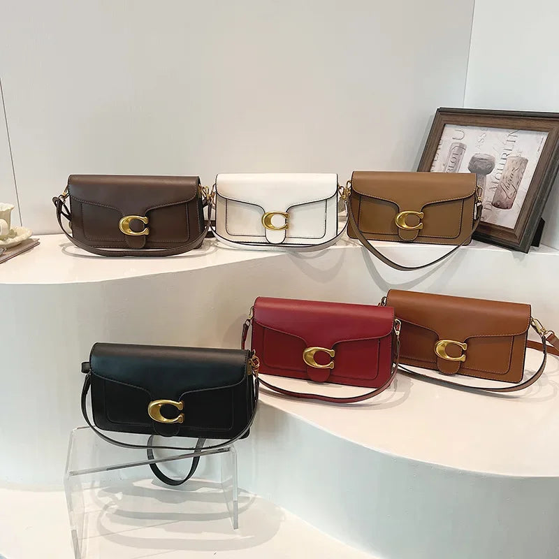 Minimalistische eckige Umhängetasche