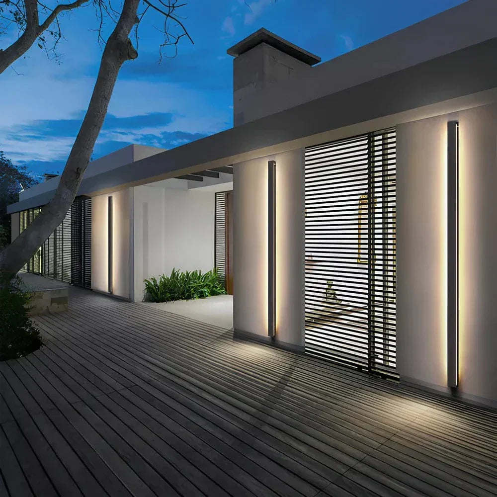 Moderne Outdoor-Hintergrundbeleuchtungs-Wandleuchte aus Aluminium