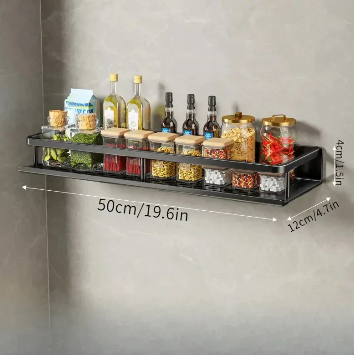 Modernes Küchenregal mit Haken für optimale Ordnung