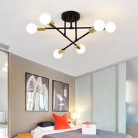Moderne LED-Deckenlampe mit E27-Metallgehäuse – Beleuchtung für Wohnzimmer und Schlafzimmer