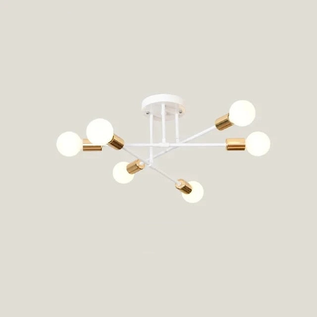 Moderne LED-Deckenlampe mit E27-Metallgehäuse – Beleuchtung für Wohnzimmer und Schlafzimmer