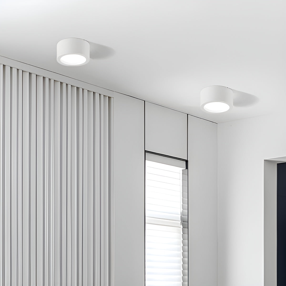 Moderne LED-Deckenleuchte – Runde Form und warmes LED-Licht | Stimmungsvolle Beleuchtung für jeden Raum