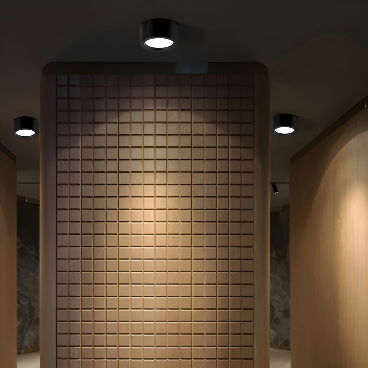 Moderne LED-Deckenleuchte – Runde Form und warmes LED-Licht | Stimmungsvolle Beleuchtung für jeden Raum