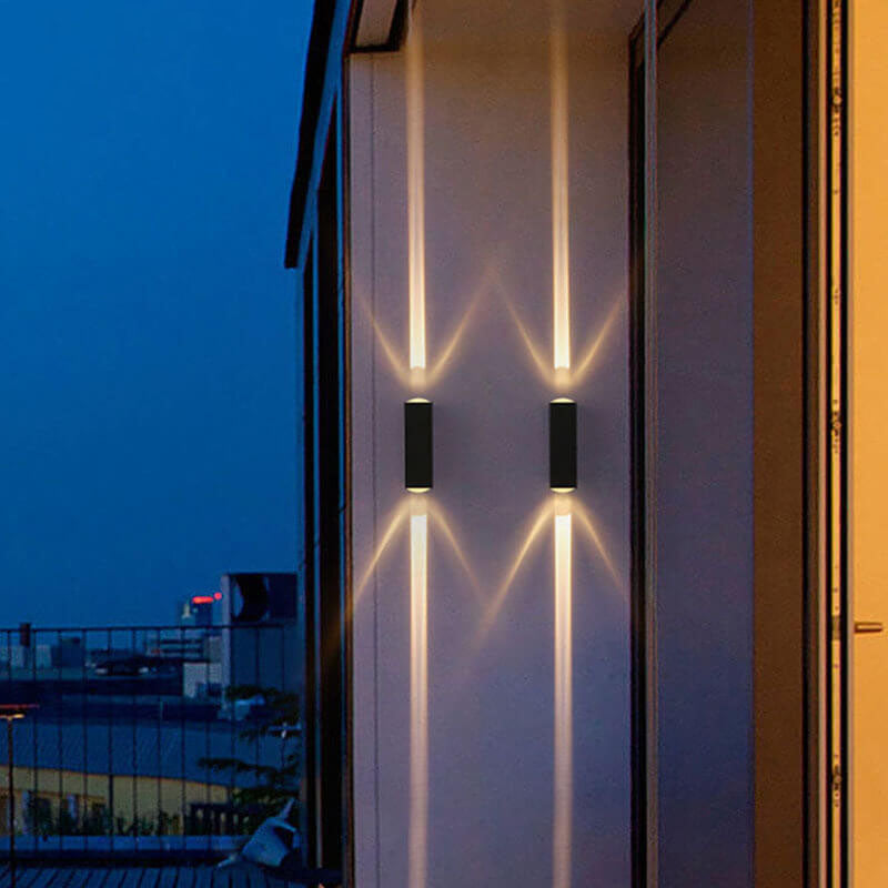 Moderne, rechteckige Aussenwandleuchte