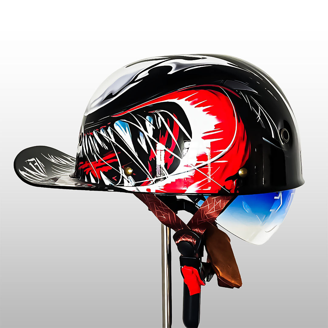 Motorradhelm im Baseballcap-Stil