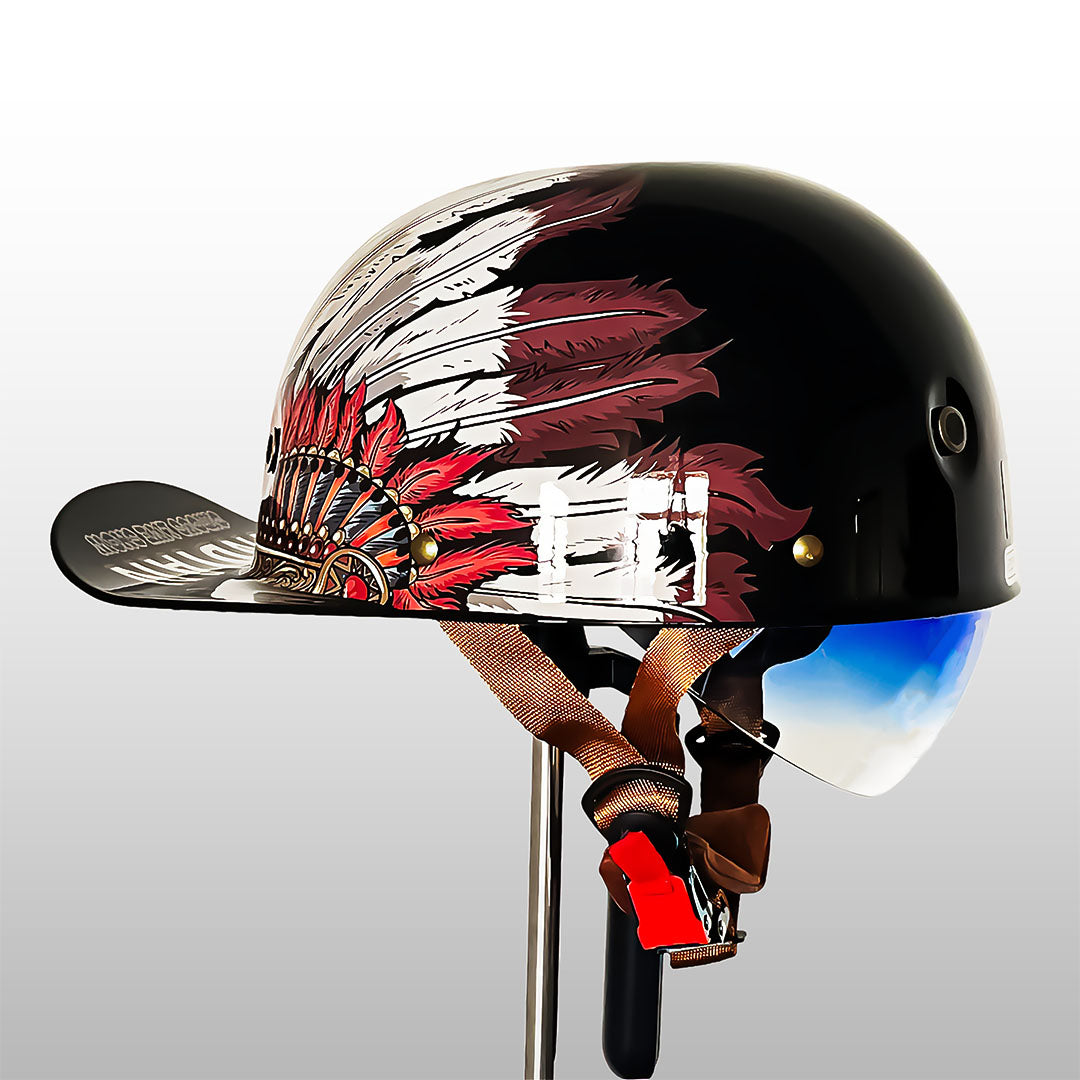Motorradhelm im Baseballcap-Stil