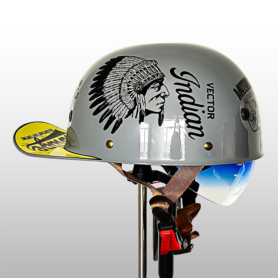 Motorradhelm im Baseballcap-Stil