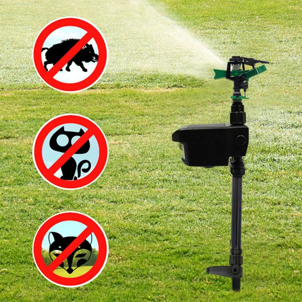 Tiervertreiber-Gartenregner mit Bewegungsmelder