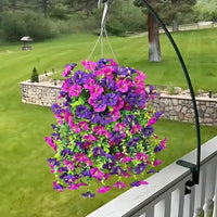 Künstliche hängende Blumendekoration mit Trichterwinden