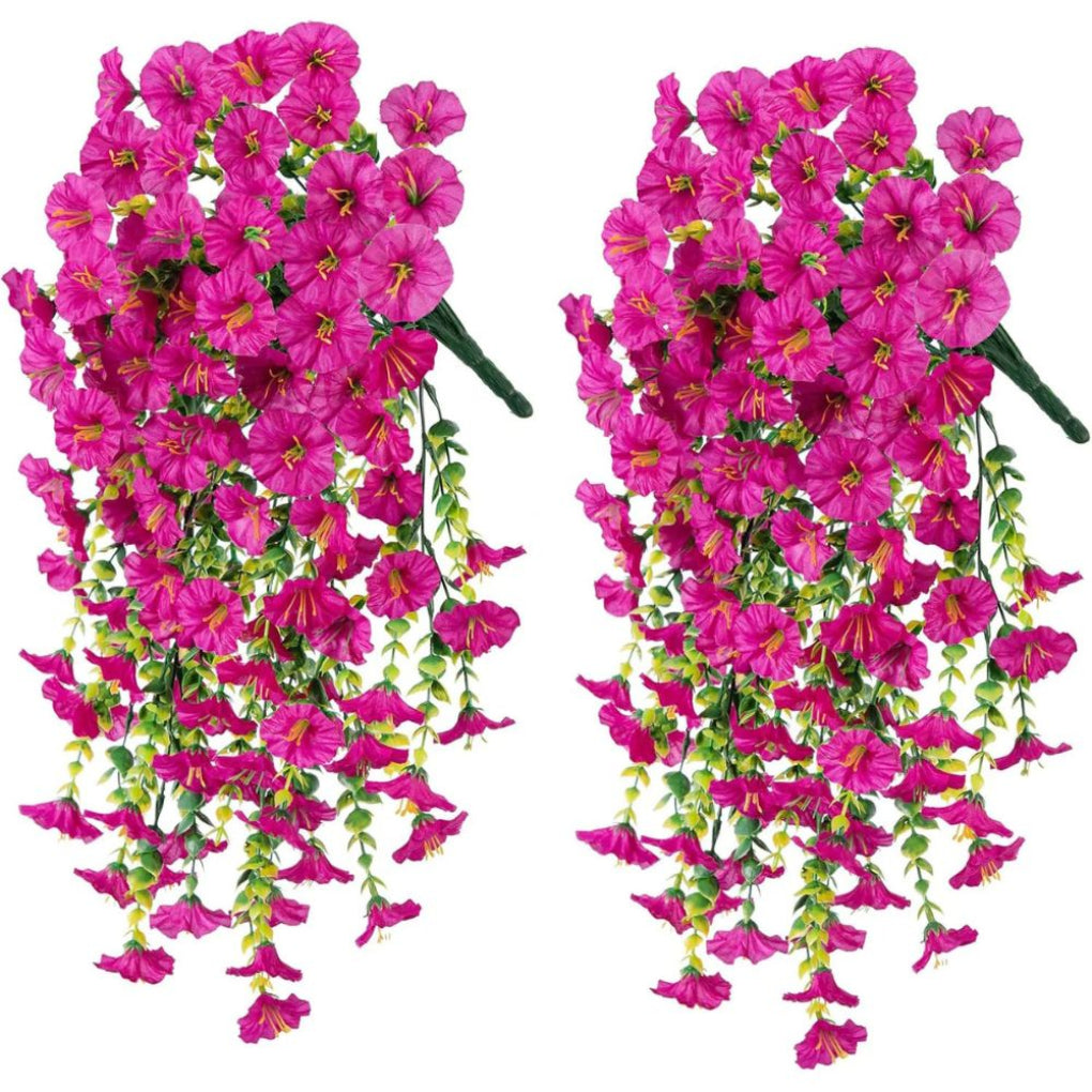 Künstliche hängende Blumendekoration mit Trichterwinden